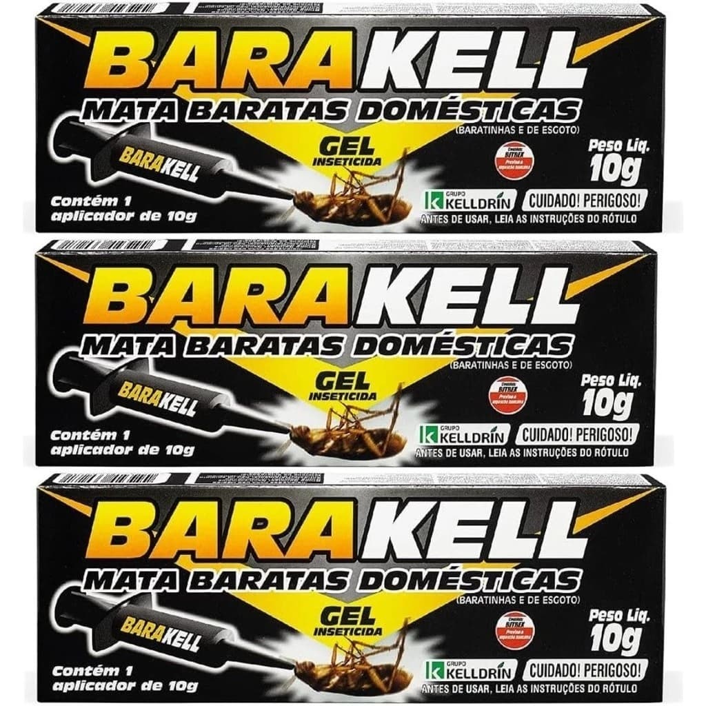 Inseticida Gel Barakell 10g com Ação Rápida contra Baratas