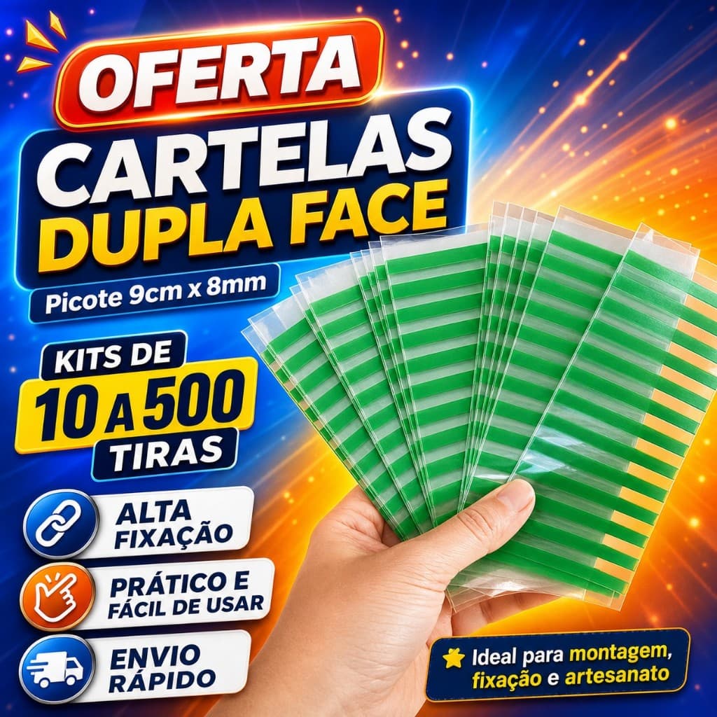 Fita Dupla Face 9cm Verde Extra Forte Para Painel Ripado Cabeceira Placa PVC Fixação Forte