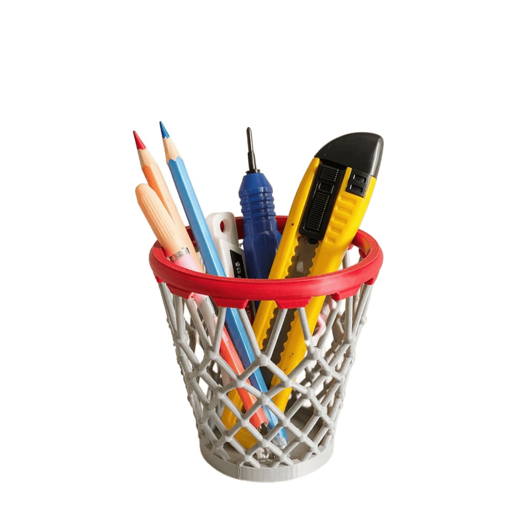 Porta Treco Porta Lápis Organizador Mini Cesta Basquete NBA - 3D - 10cm
