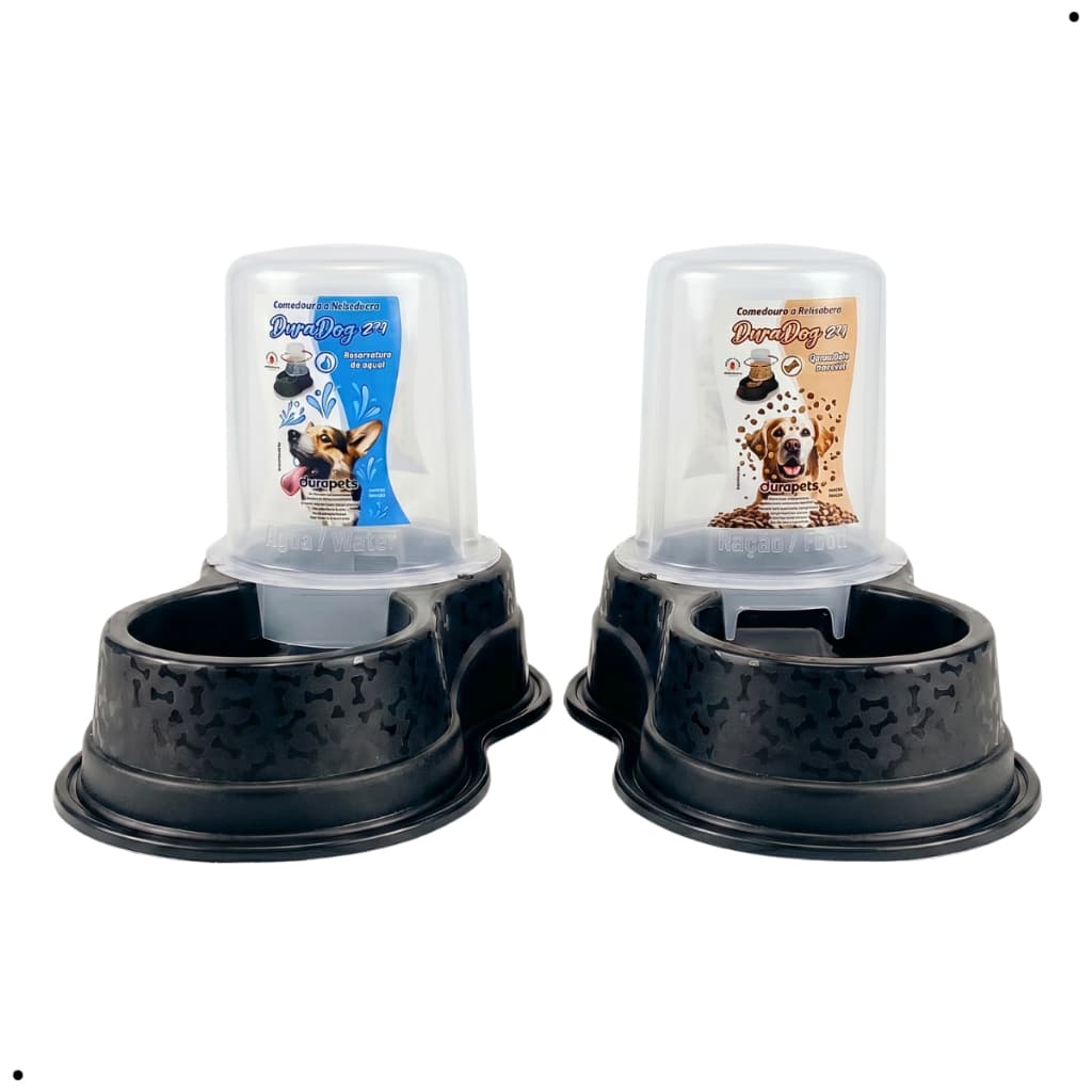 Comedouro e Bebedouro Antiformiga Duradog 2x1 Automático para Cachorro e Gato - Dispenser 1,5L/3L