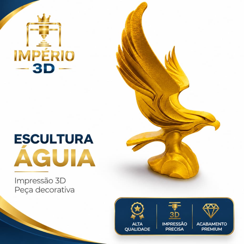 Escultura Decorativa de Águia Estilo Moderno Minimalista ataque mesa escritório vitória