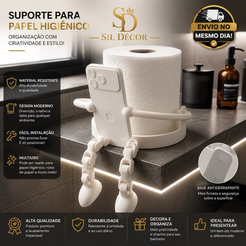 suporte criativo  papel Higiênico