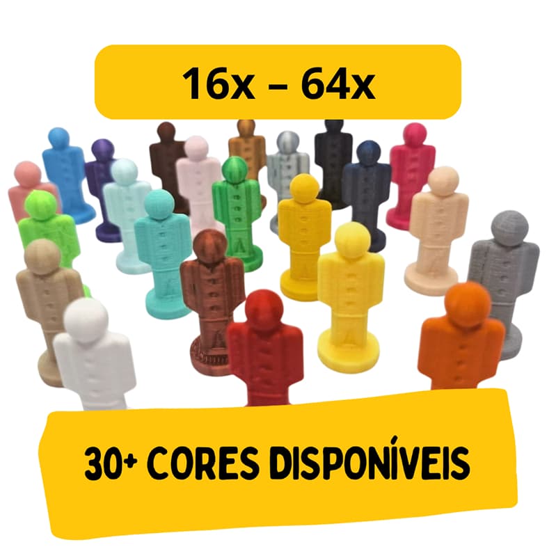 Kit Jogo DETETIVE - Humanos Estilo Estrela - Tabuleiro - Board Games - 16 a 64 Unidades