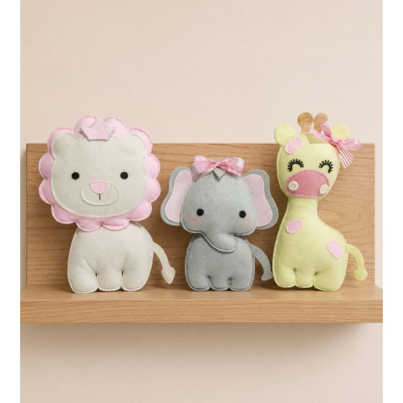 kit safari decoração quarto bebê menina para nichos