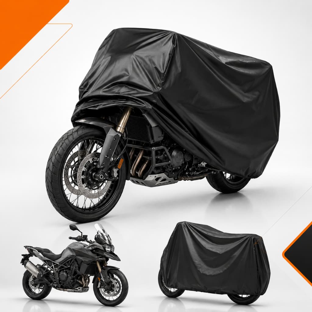 Capa de Cobrir Moto Impermeável Universal Proteção Contra Sol e Chuva