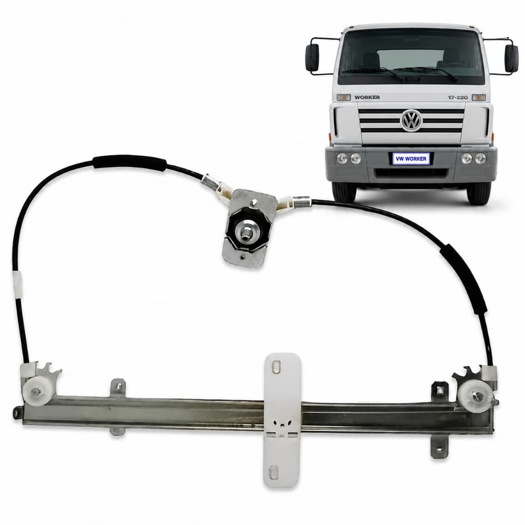 Maquina Vidro Manual Esquerda Volks Worker 2000 Em Diante