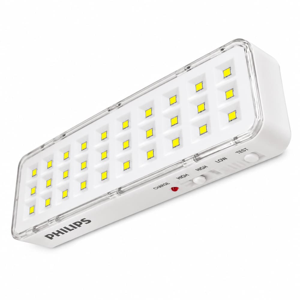 Luz De Emergência Luminária Lampada 30 Led Duração De Até 6h Cor Branco