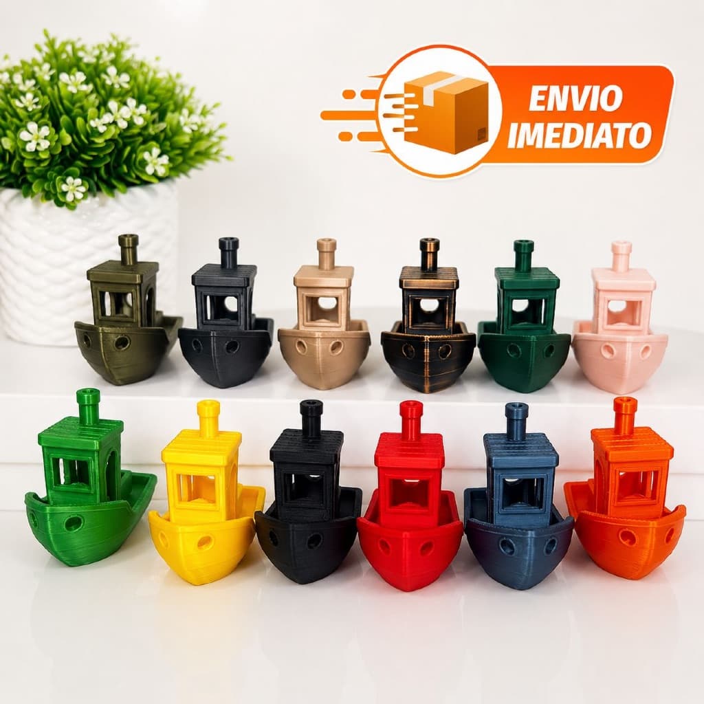 Barquinho Decorativo Benchy Impressão 3D Miniatura Várias Cores