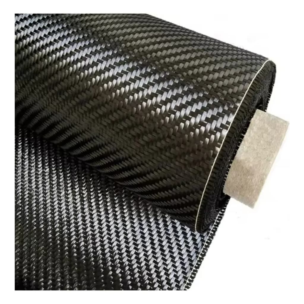 Tecido Fibra De Carbono 100cm x 60cm Real 3k 200g Laminação Reparo Automotivo Náutico Drone