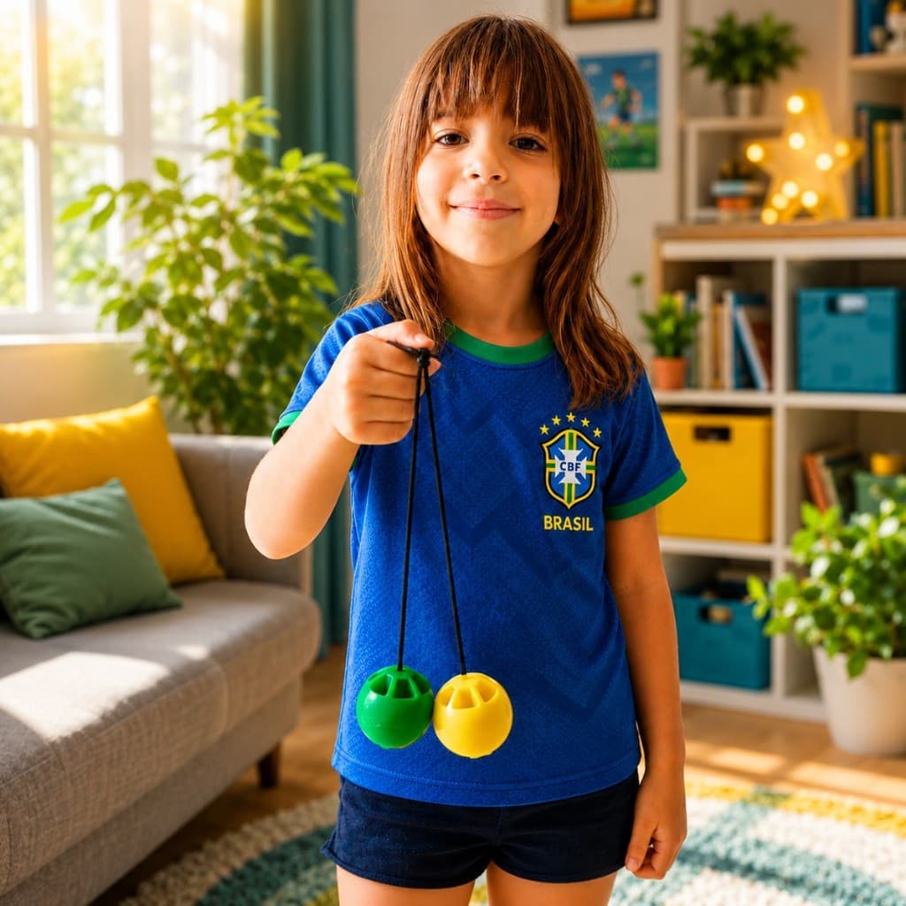Brinquedo Bolinha bate bate tac bag bolimbolacho de criança retrô
