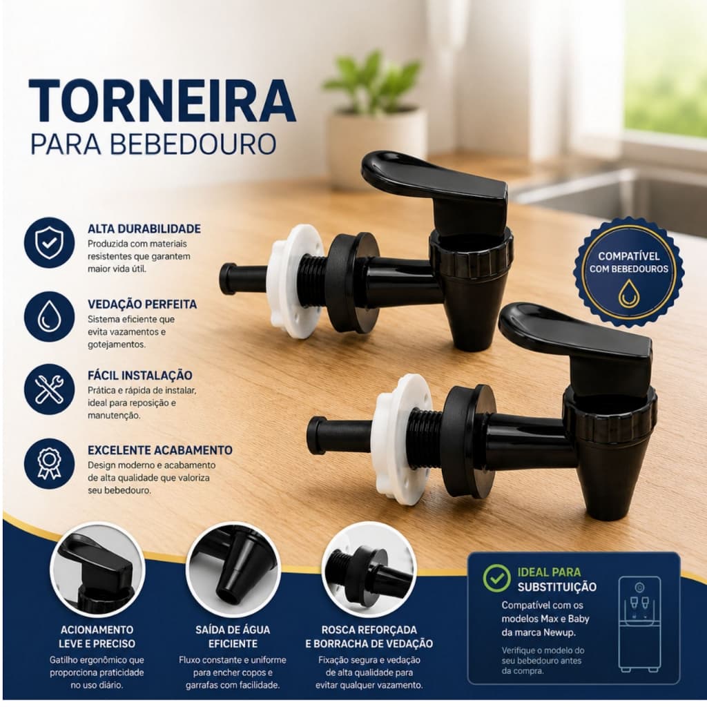 Torneira para Bebedouro de Galão Par NEWUP KARINA LIBELL