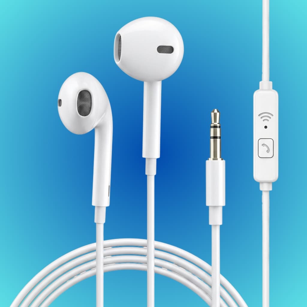 Fone de Ouvido C/fio Auricular Confortável P2 3.5mm com Microfone Reforçado 1,2 metros