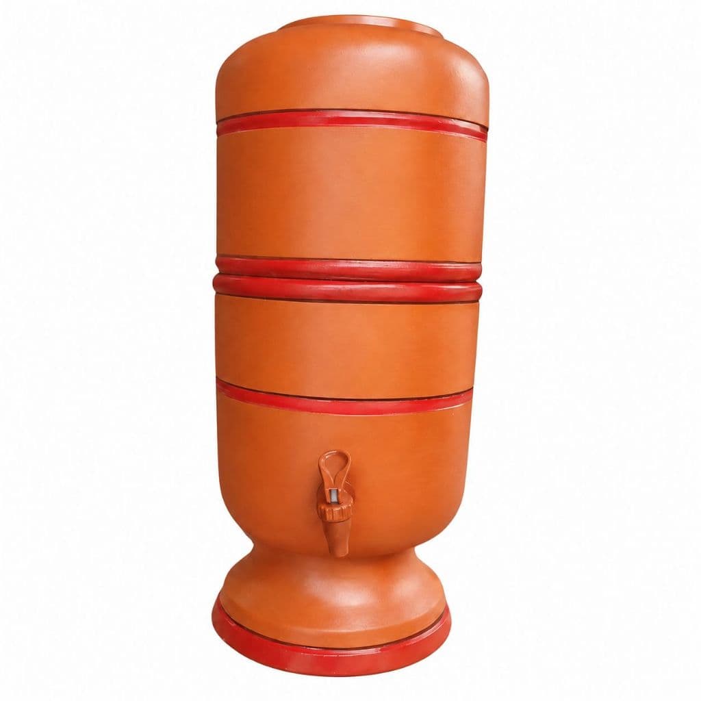 Purificador Natural 10L (5L+5L) – Filtro de Barro com 1 Vela + 1 Boia