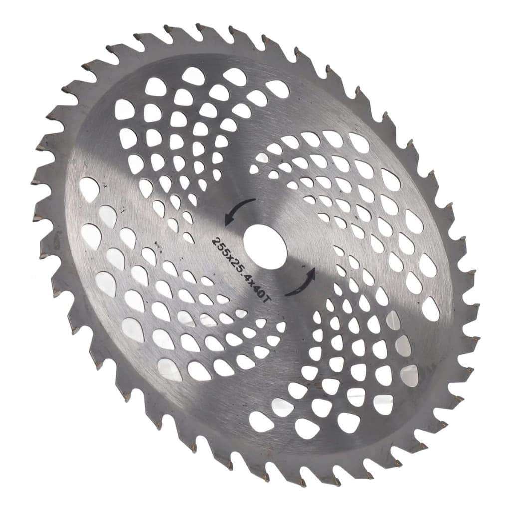 Disco Lâmina de Corte Circular 25cm com 40 Dentes indicado para roçadeiras, ideal para cortes mais precisos e eficientes