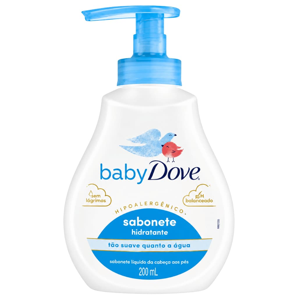 Sabonete Liquido Baby Dove Hidratante 180ml - 200ml - 400ml - Sabonete Infantil