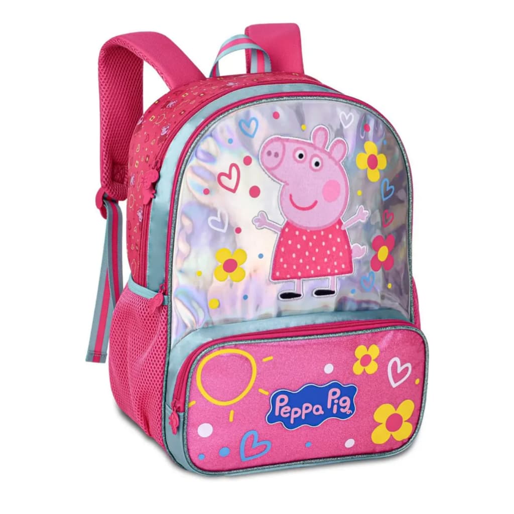 MOCHILA COSTA INFANTIL FEMININO- peppa pig , unicornio, Escolha a Estampa