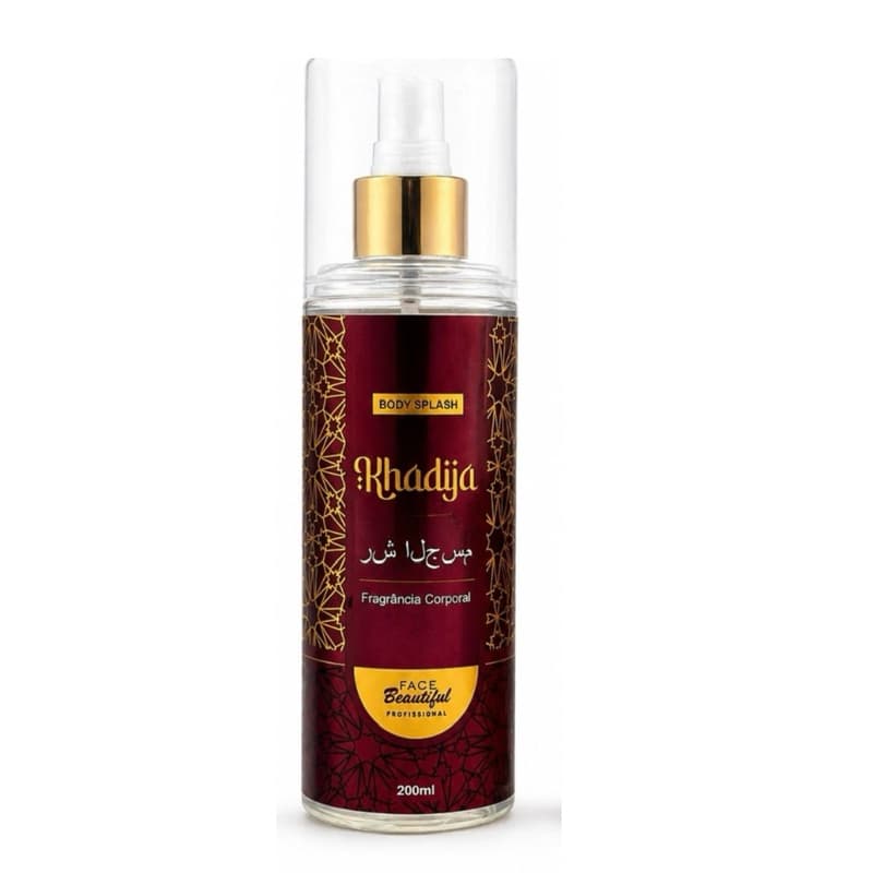 Body Splash Khadija 200ml Fixação Intensa | Fragrância Sofisticada e Duradoura