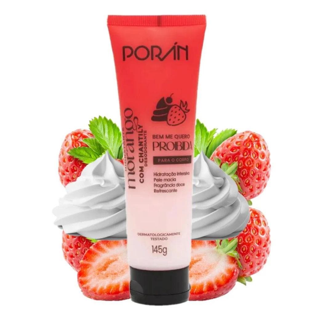 Hidratante Corporal Morango E Chantily 145g Porá