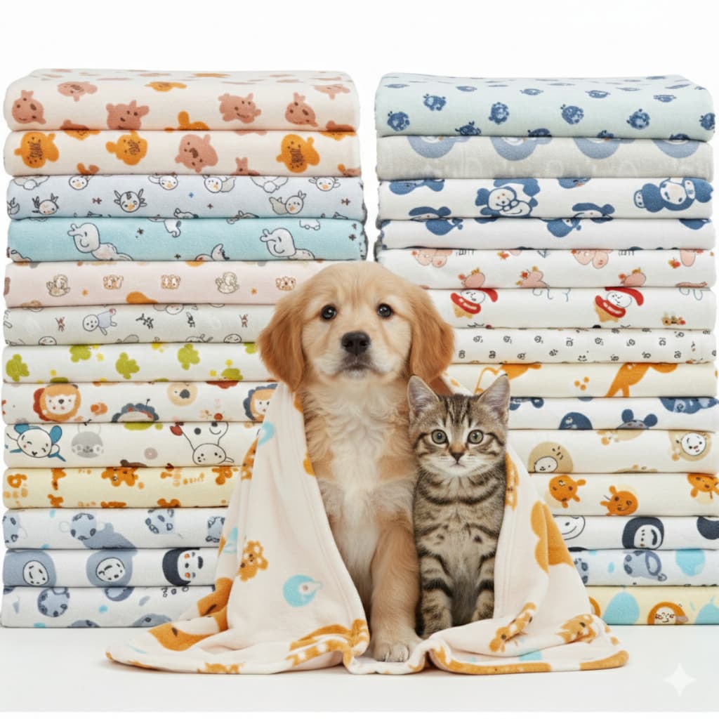 KIT 2 MANTA de Pet Cobertor Mantinha Soft estampada para o Frio