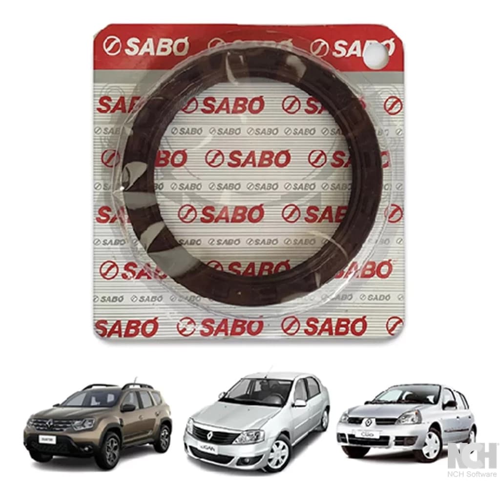 Retentor Virabrequim Renault CLIO DUSTER SENIC KANGOO FLUENCE LOGAN MEGANE OROCH SANDERO Sabó 05601