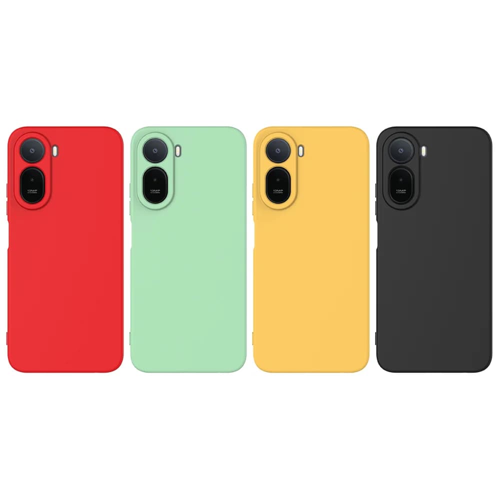 Kit 2X1 Xiaomi Redmi A7 Pro 5G - Capa Silicone Aveludada Colorida + Película Frontal Ceramica 9D *