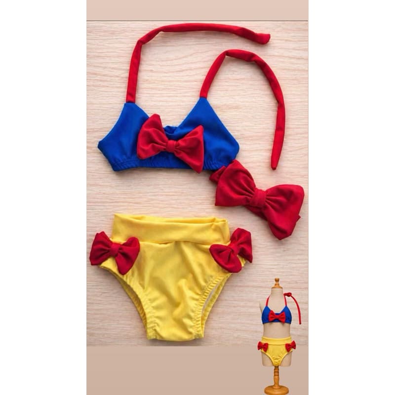 biquíni infantil branca de neve