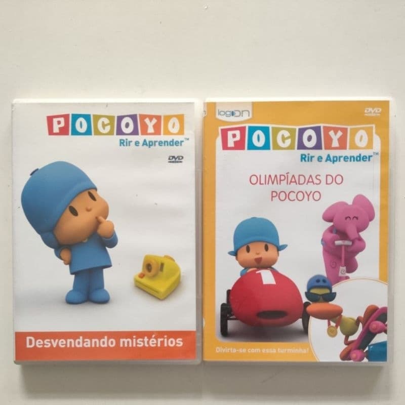 Dvds Pocoyo Desvendando Mistérios + Pocoyo Olimpíadas do Pocoyo - 2 Dvds