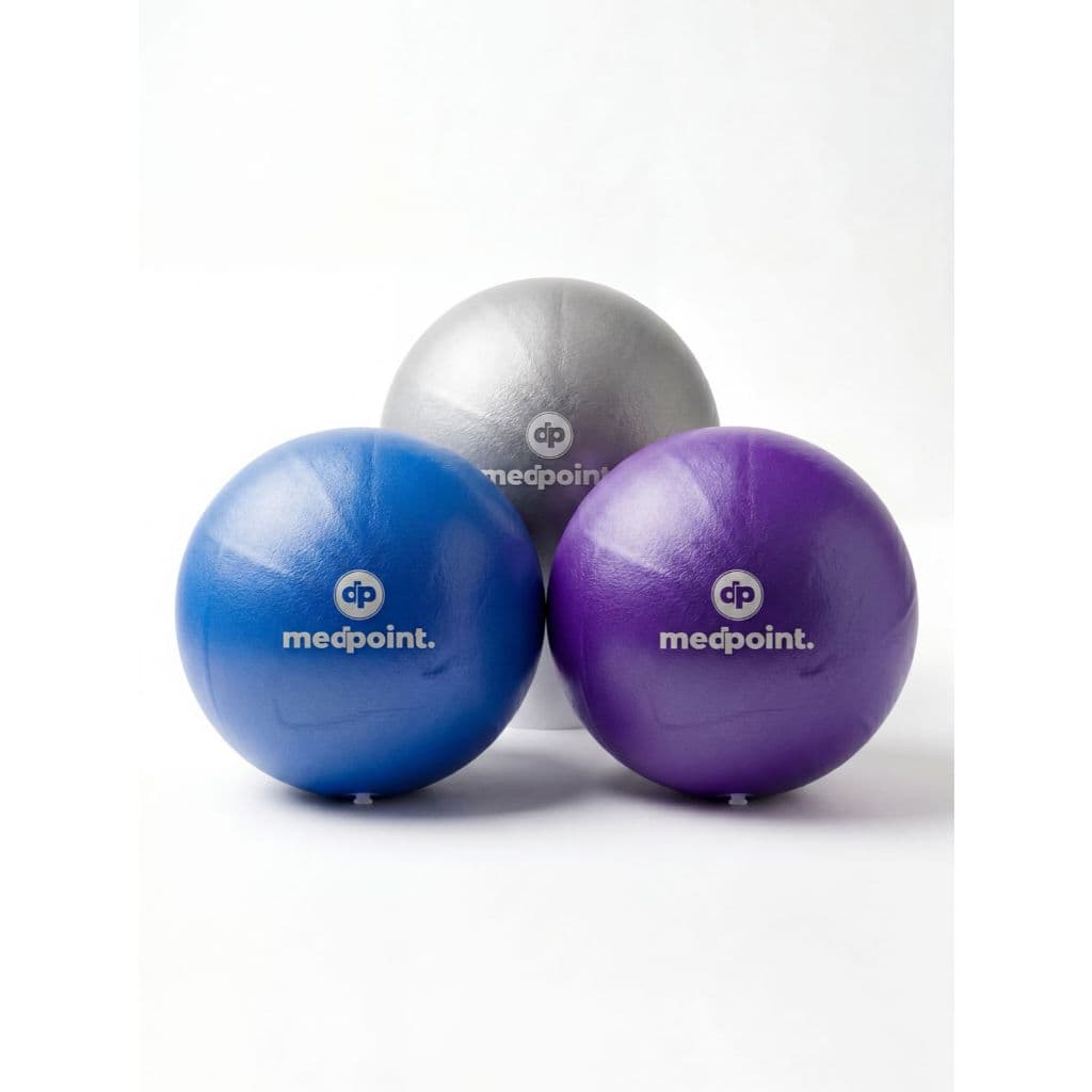 Bola de Yoga 25cm Pilates Ginastica Exercicio Suiça Fisioterapia PVC Overball Medpoint.