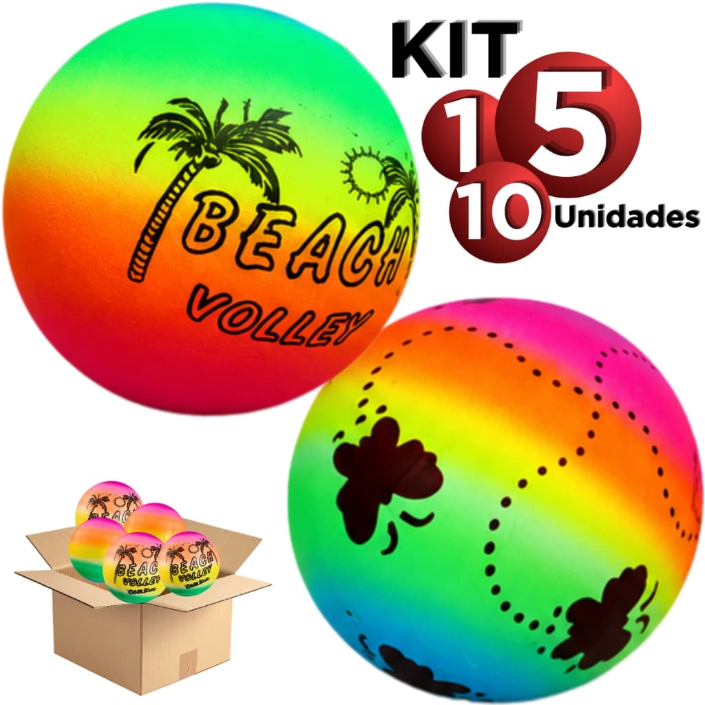 Bola De Vinil Dente de Leite Multicolorida Futebol Praia