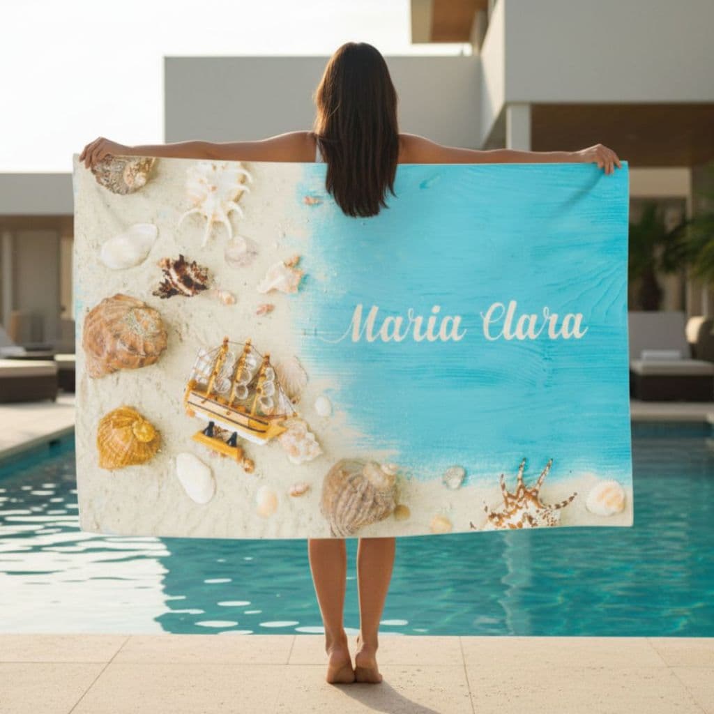 Canga de Praia Personalizada com Nome ou Logo 1,48x1