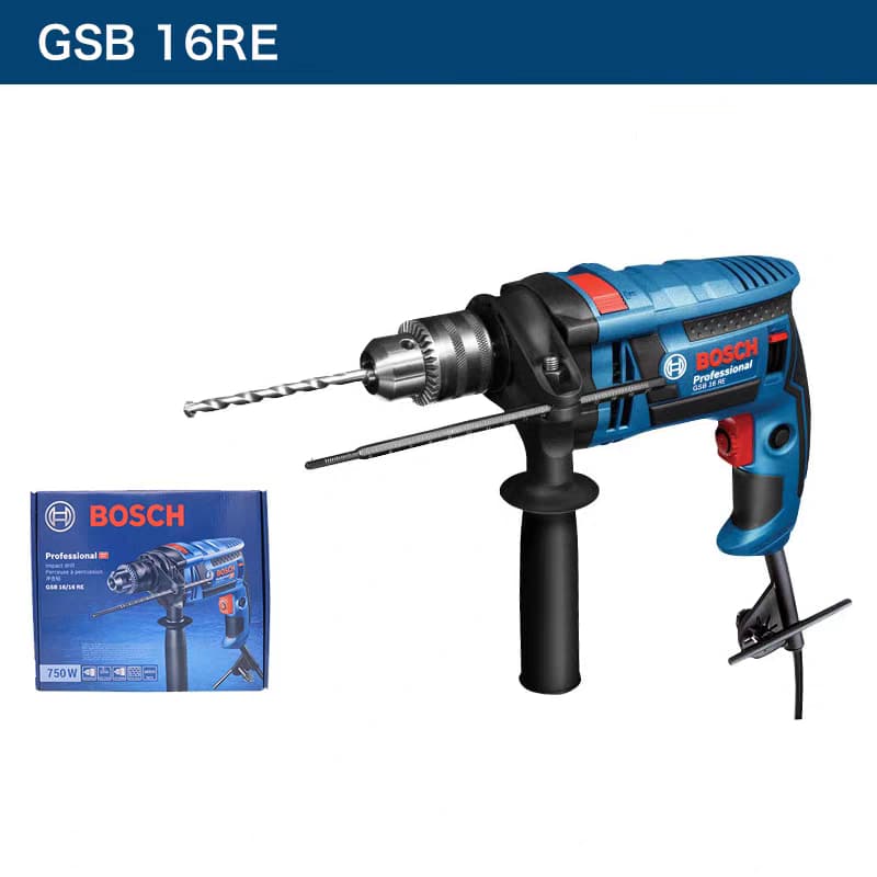Furadeira Parafusadeira bosch 16RE Furadeira de Impacto Elétrica Profissional Alta Torque  chave de fenda elétrica