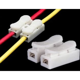 kit Conector de Pressão 2 vias para fios duplo ou triplo Emenda Sem Solda