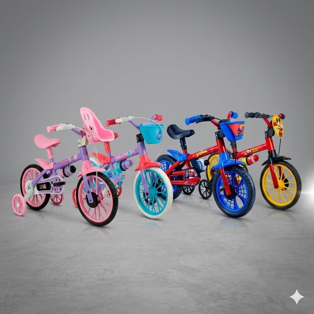 Bicicleta Bicicletinha Menino Infantil Aro 12 - Nathor