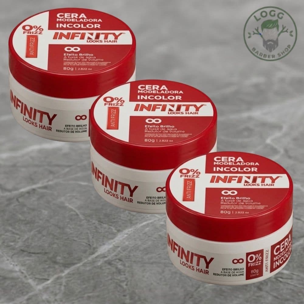 Kit 3x Cera Pomada Modeladora Incolor - Infinity Wax