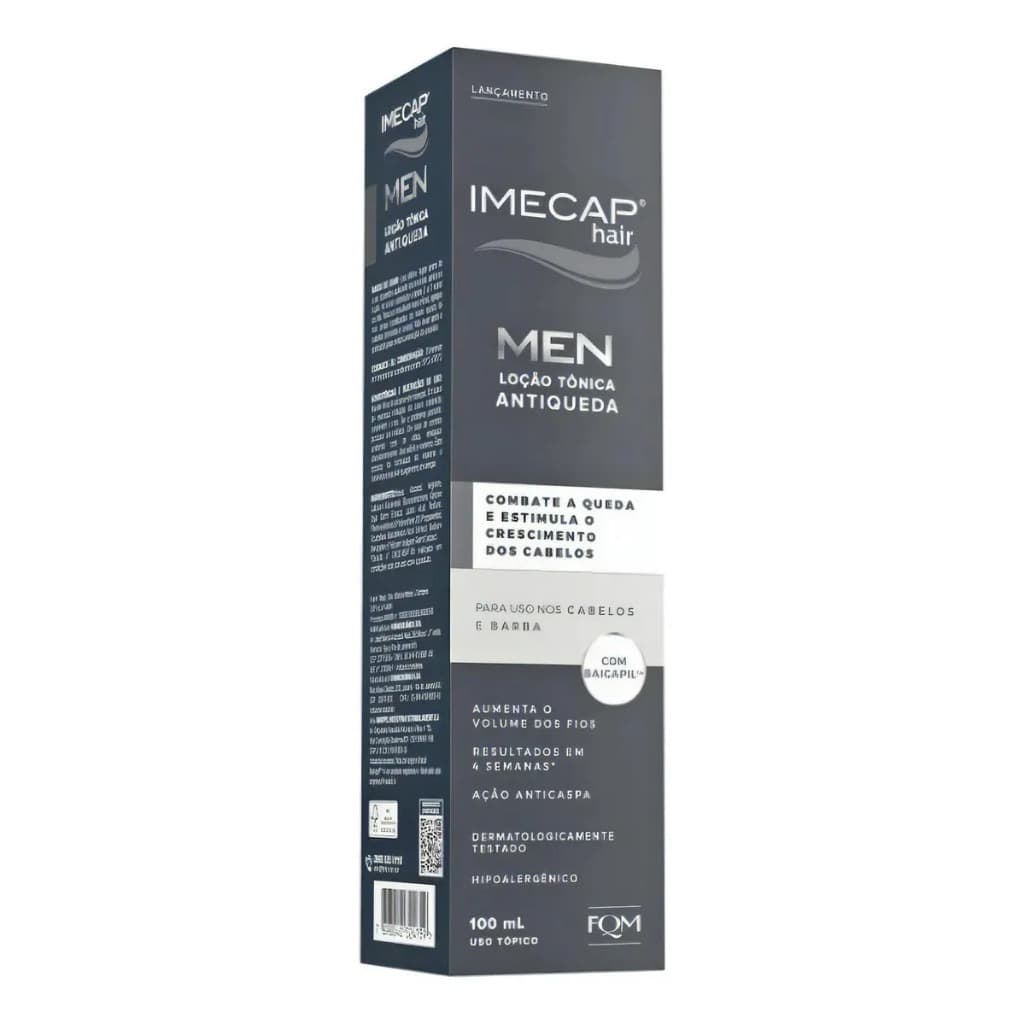 Imecap Hair Men Loção Tônica Antiqueda 100ml Cabelos e Barba