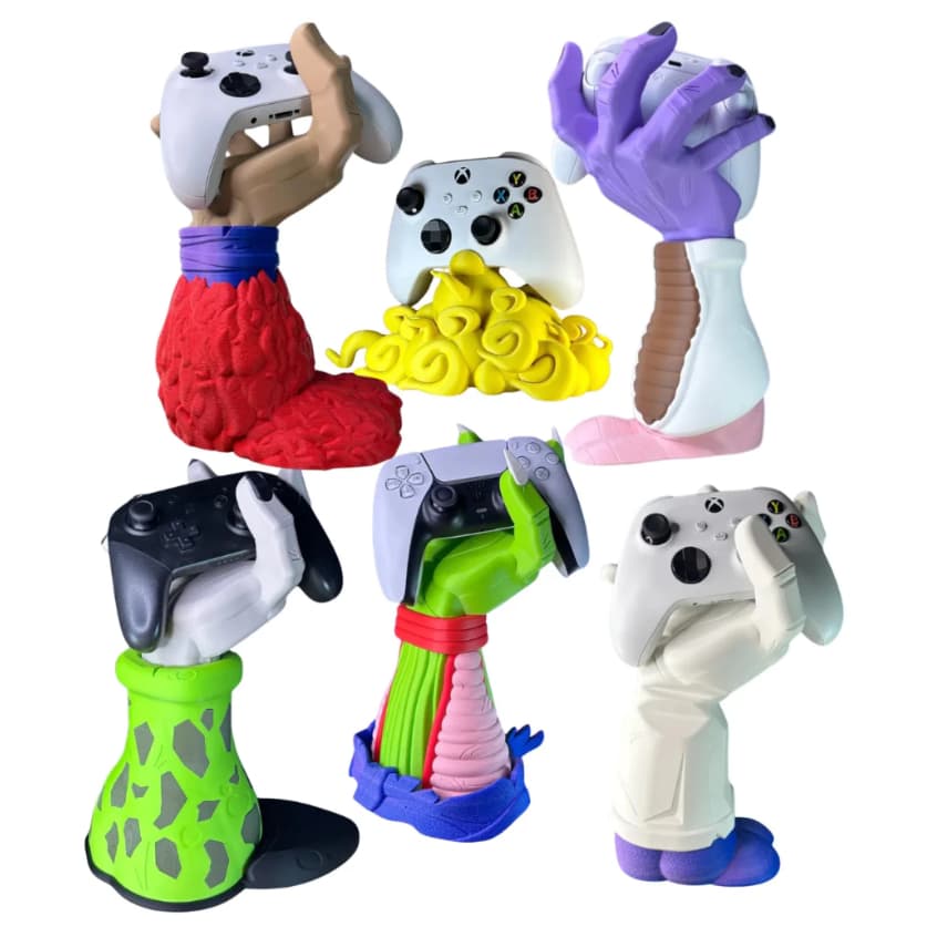 Suporte Joystick/Controle PS4/PS5/XBOX/Switch Mão Piccolo Goku SSJ4 Vegeta Freeza DragonBall Kakashi Rob Lucci OnePiece