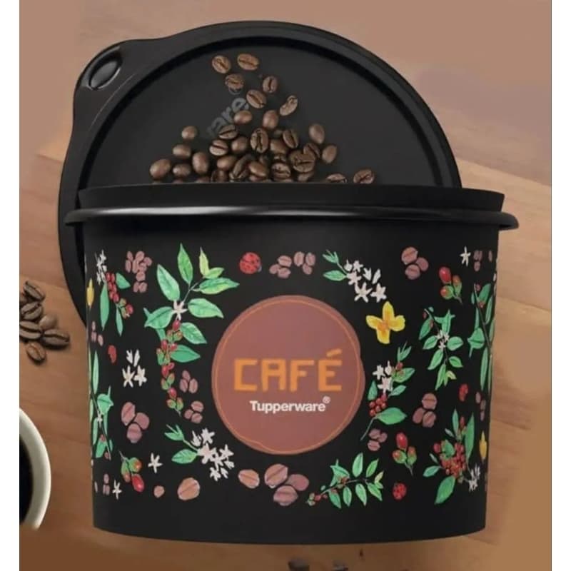 Caixa Floral Café/ Porta Mantimentos Café Tupperware