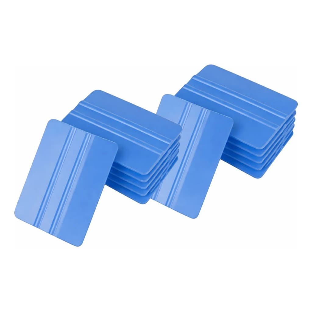Kit 5 Espátulas Azul Silicone Para Insulfilm Envelopamento Vinil e Adesivos