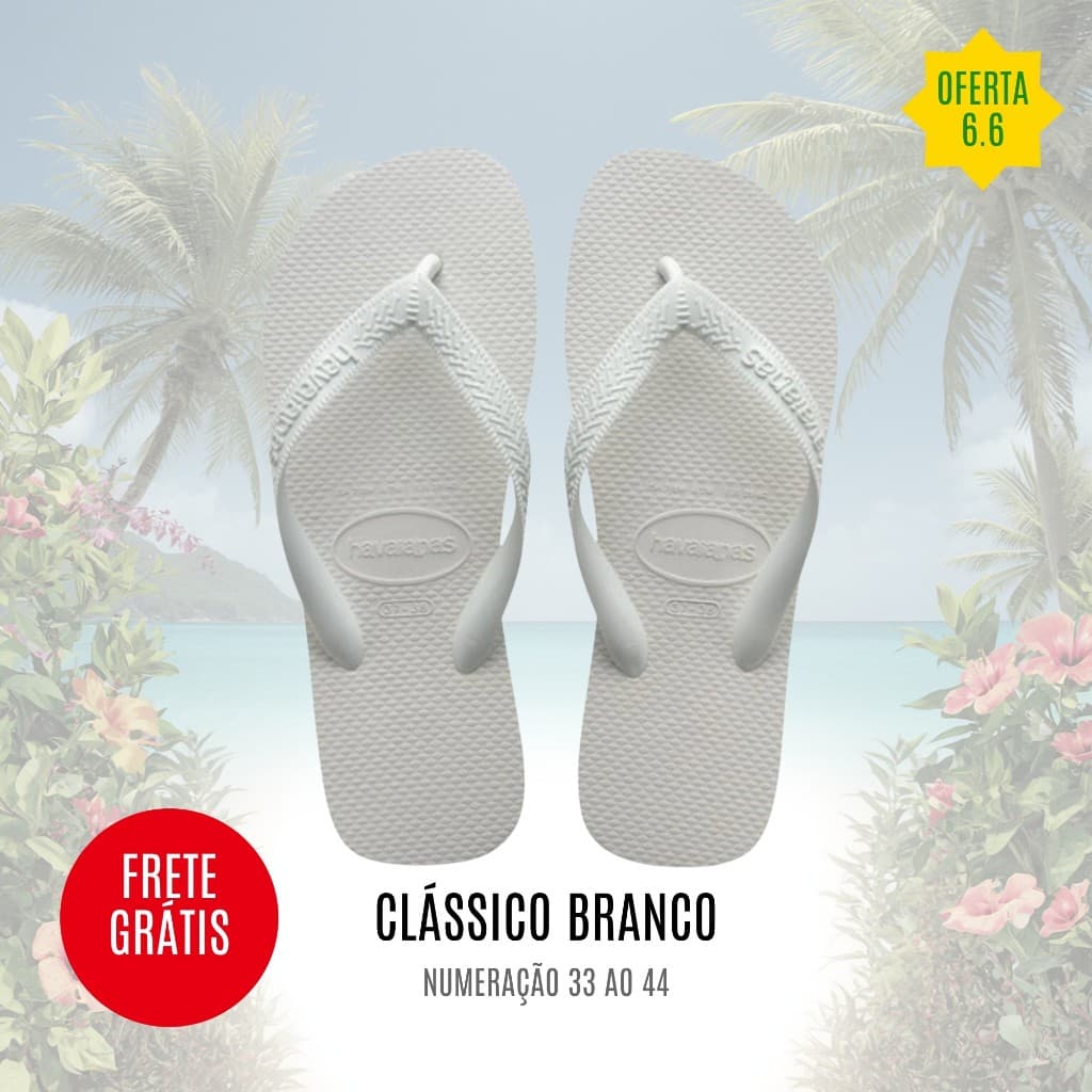Chinelo Branco Confortável Estiloso