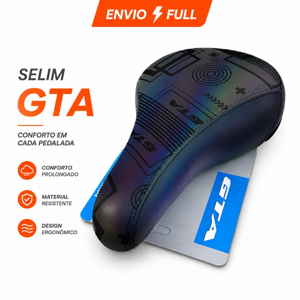 Banco Selim Gta Bmx Camaleao Bicicleta Bike Dirt Jump Freeride Dh Estilo Gios Viking Ddk Hupi