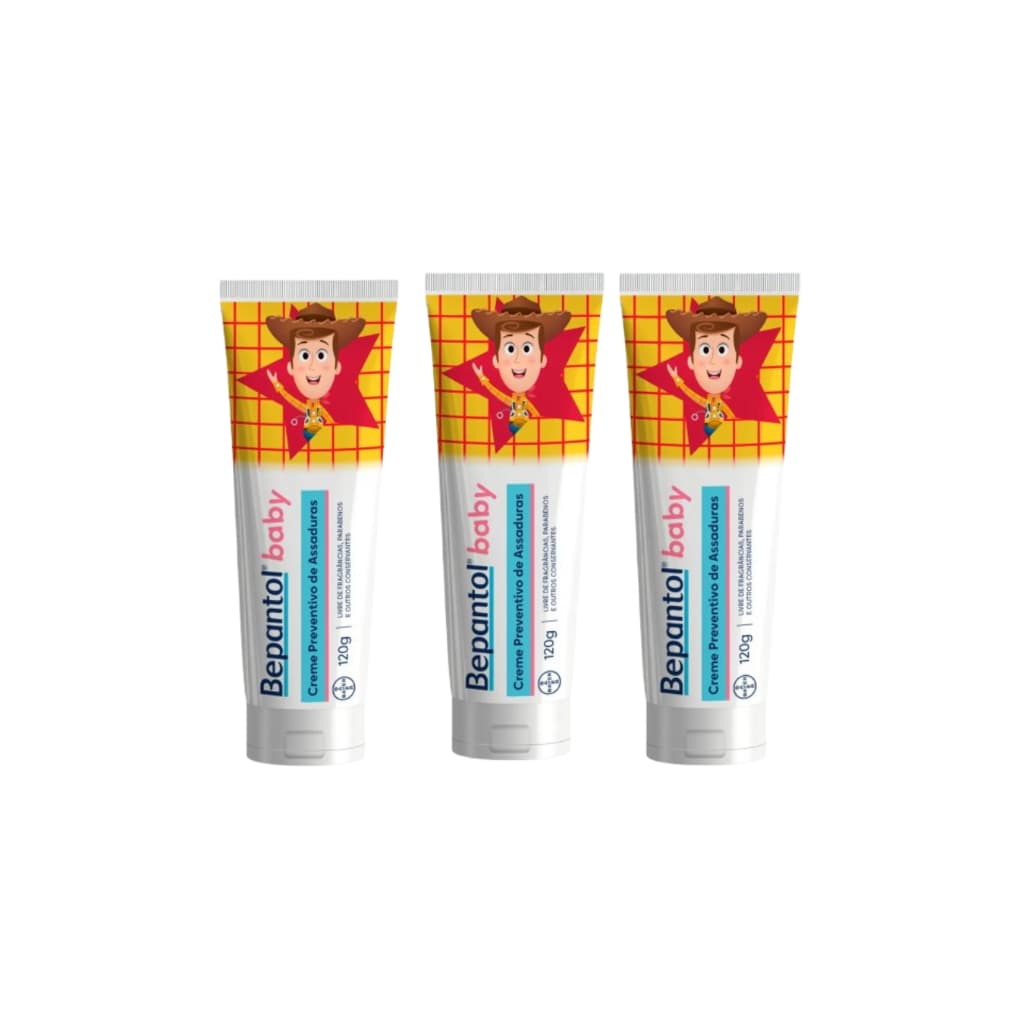 Kit 3 Bepantol Baby 120g - Pomada de Assadura