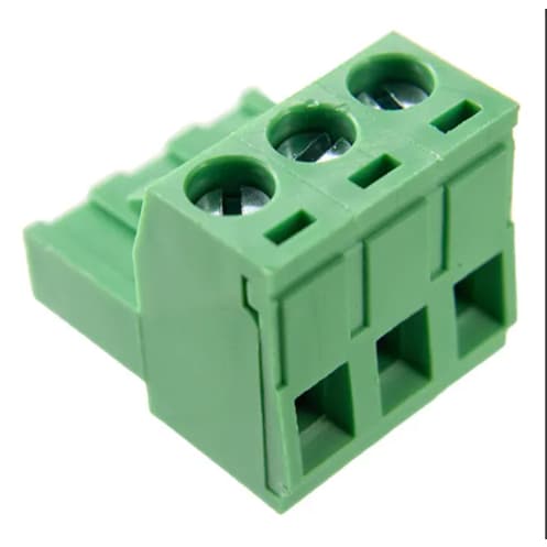 Borne Plug Para Cabo 3 Vias - Passo 5,08mm - 15,1mm - Verde