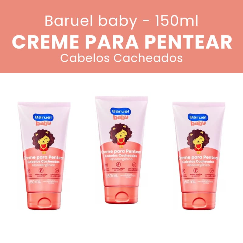 Creme de Pentear Infantil Baruel Baby Cabelos Cacheados 150ml