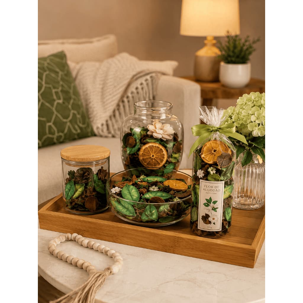 Pot Pourr 130g Aromático Flores Secas Ervas Especiarias Decoração Aromatização Ambiente Aromatizar Cheiro Aroma