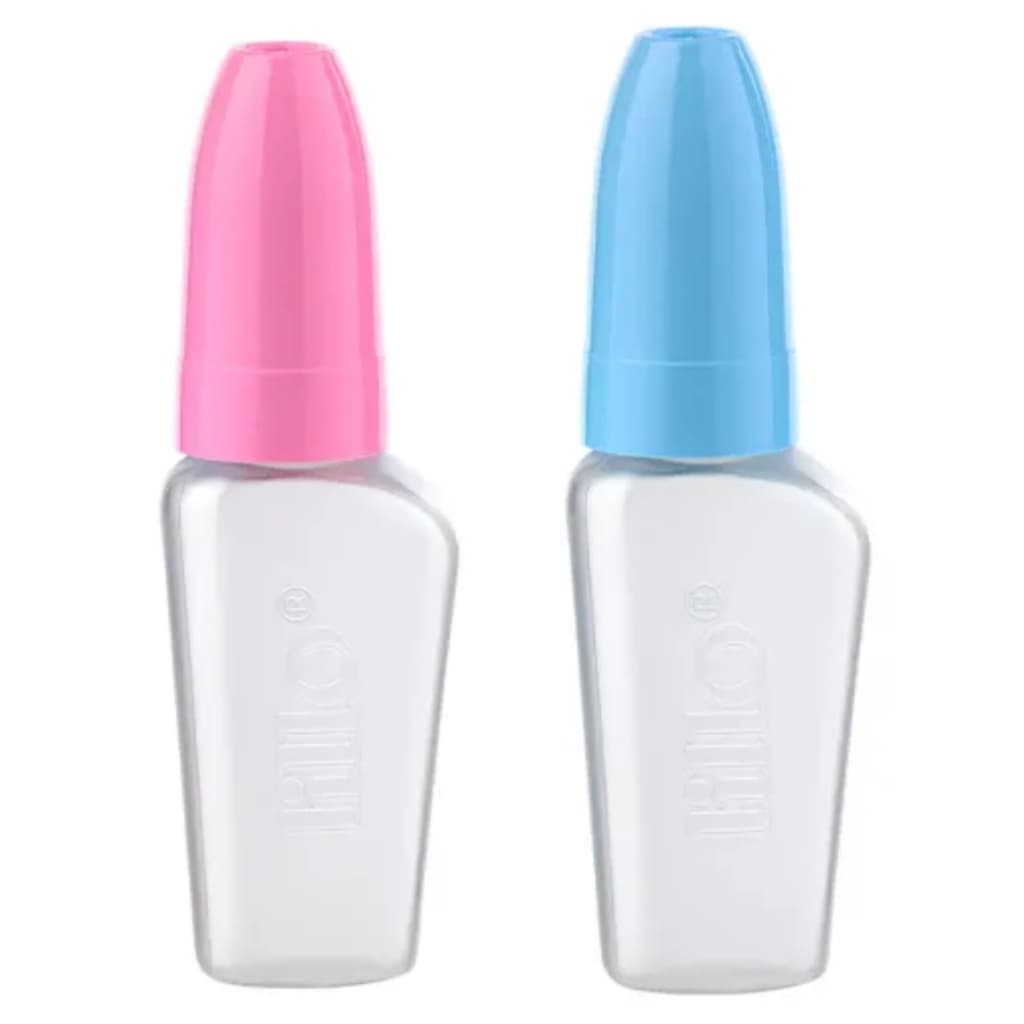 Mamadeira Chuquinha 50ml Lillo Bico Redondo 100% Silicone Macio e Flexível com Tampa 0-3 Meses