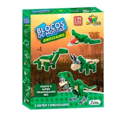 Blocos De Montar Jurassic Dinossauros Mega Tiranossauro Rex Colecionáveis