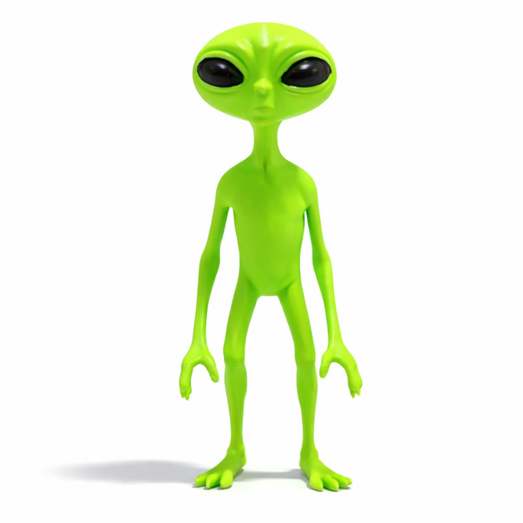 Boneco  ET  Magrelo , Alien, Alienígena, Extraterrestre,  Greys,  Realistico,  Decorativo 3D  ficção