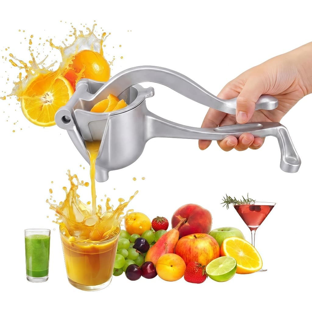 Espremedor Manual de Frutas Ergonômico Sem Esforço Forma V Precisão Multiuso para Laranja Limão Romã Kiwi Portátil Fácil