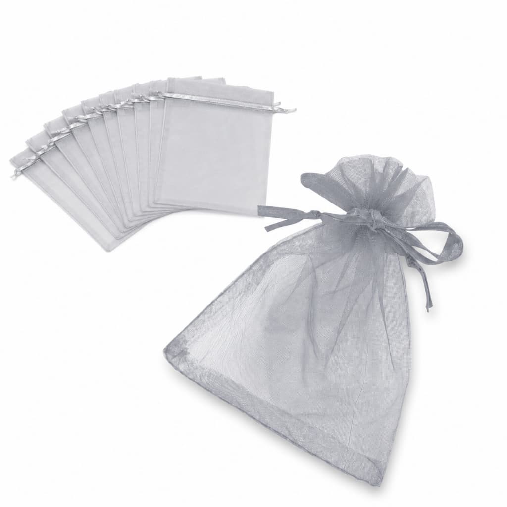 Saco de Organza 9X11CM Saquinho Para Lembrancinha Brindes Sabonetes e Bem casado