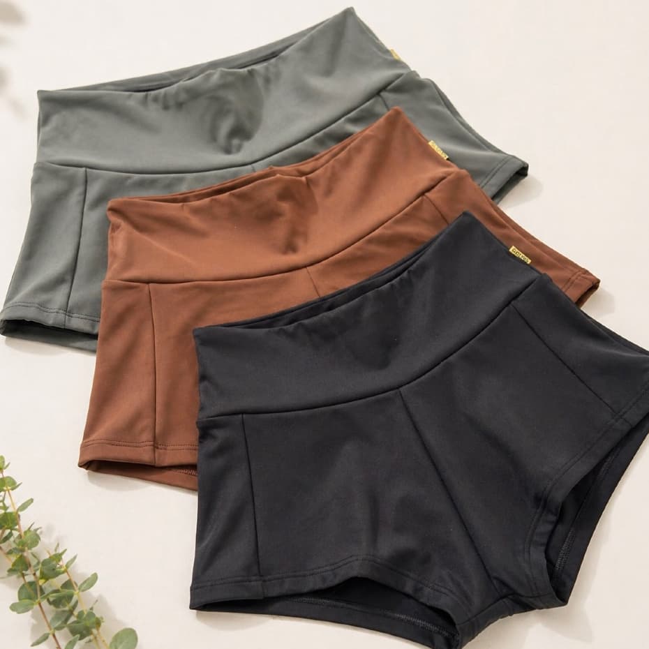Short Hot Pants 0 Transparência Cintura Alta Suplex Poliamida Premium Modelador Fitness